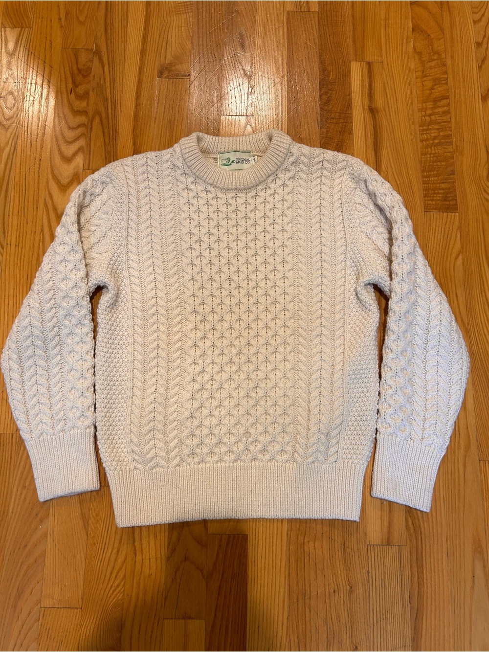 ORIGINAL ARAN CO - Cream Cable Knit Sweater